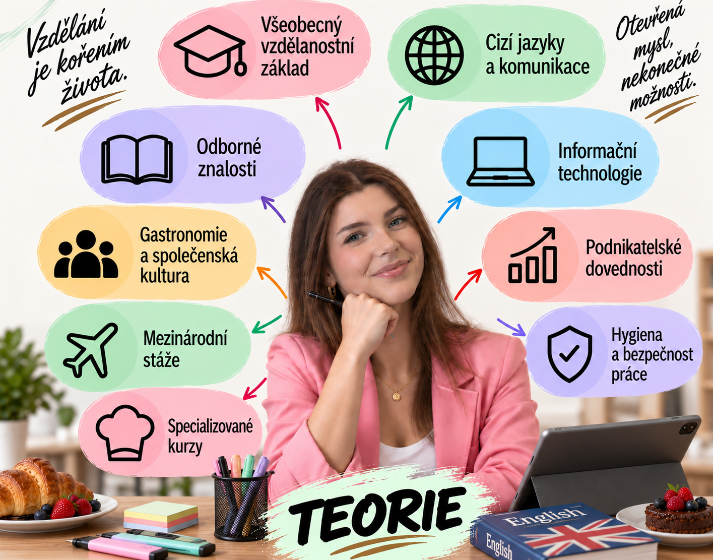Číšník — teorie